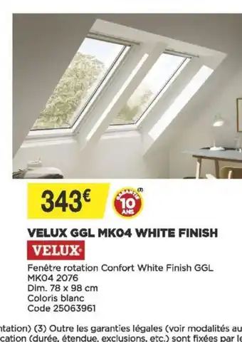 Bricomarché Velux GGL Mk04 White Finish offre