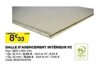 Bricomarché Dalle d'Agencement Intérieur P2 offre