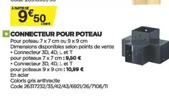 Bricomarché Connecteur Pour Poteau offre