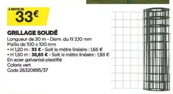 Bricomarché Grillage Soudé offre