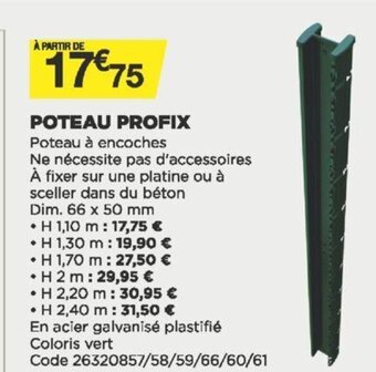 Poteau Profix