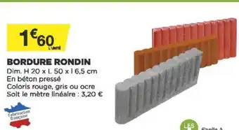 Bricomarché Bordure rondin offre