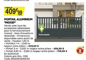 Portail Aluminium Mood