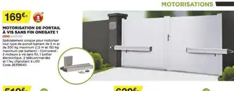 Bricomarché Motorisation de Portail à Vis Sans Fil Onegate 1 offre