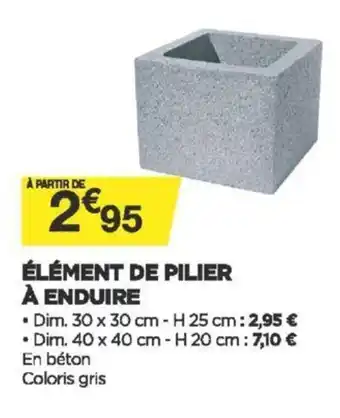 Bricomarché Élément de Pilier à Enduire offre