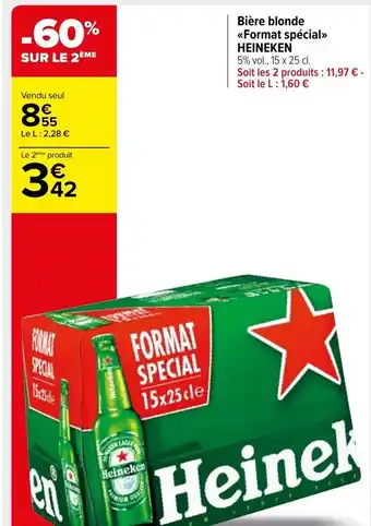 Carrefour Market Heineken Bière Blonde Format Spécial offre