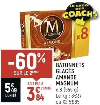 Vival Magnum bâtonnets glacés amande offre