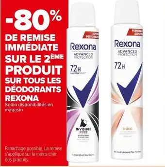 Rexona bon plan sur tous les déodorants rexona