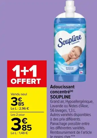 Carrefour Market SOUPLINE adoucissant concentré offre