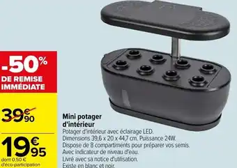 Carrefour Mini potager d'intérieur offre