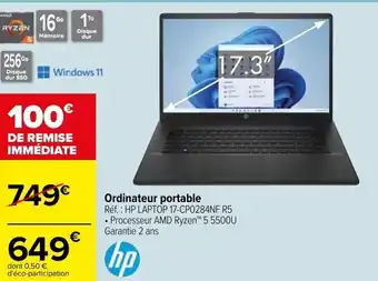 Carrefour Ordinateur portable offre