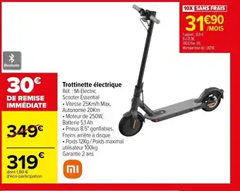 Carrefour Trottinette électrique offre