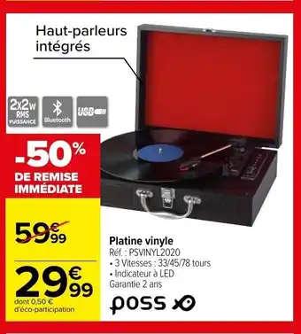 POSS platine vinyle