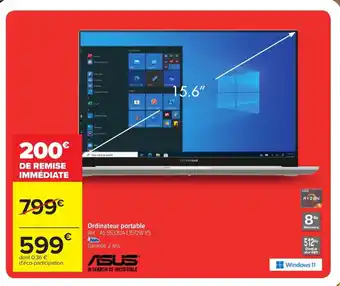 Carrefour ASUS ordinateur portable offre