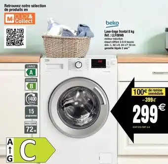 BEKO lave-linge frontal 8 kg