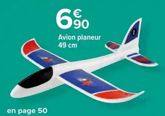 Avion planeur 49 cm