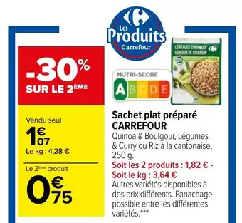 Carrefour CARREFOUR sachet plat préparé offre
