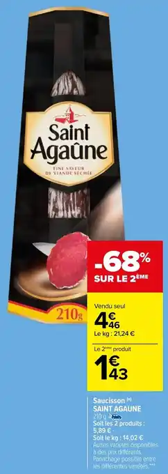 SAINT AGAUNE saucisson