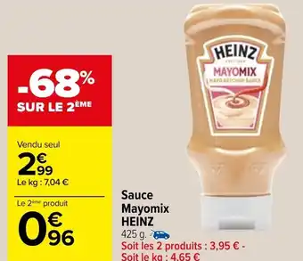 Carrefour HEINZ sauce mayomix offre
