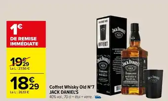 Carrefour JACK DANIEL'S coffret whisky old N7 offre