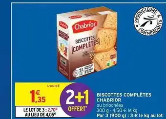 Intermarché Hyper Biscotte Complètes Chabrior offre