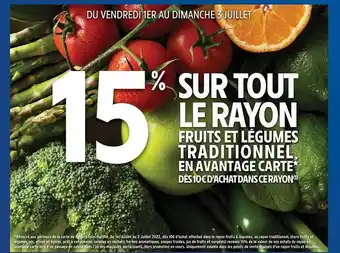 Intermarché Hyper Rayon Fruits Et Légumes Traditionnel offre