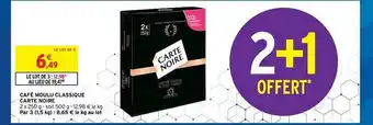 Intermarché Hyper Café Moulu Classique Carte Noire offre