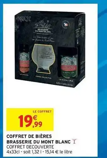 Intermarché Hyper Coffret De Bières Brasserie Du Mont Blanc offre