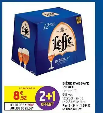 Intermarché Hyper Bière D'abbaye Rituel Leffe offre