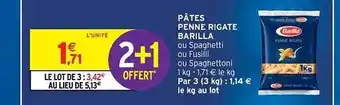 Intermarché Hyper Pâtes Penne Rigate Barilla offre