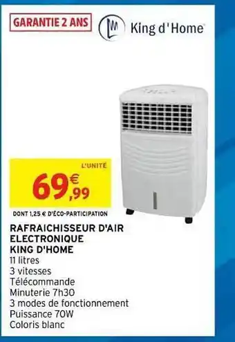 Rafraîchisseur D'air électronique King D'home