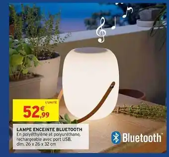 Intermarché Hyper Lampe Enceinte Bluetooth offre