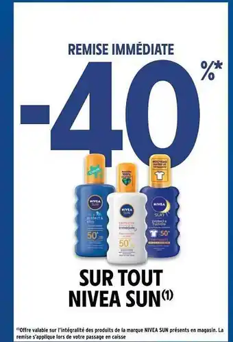 Intermarché Hyper Nivea Sun offre