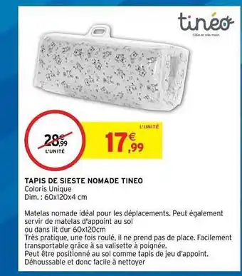 Intermarché Hyper Tapis De Sieste Nomade Tineo offre