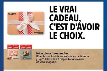 Intermarché Hyper Carte Cadeau offre