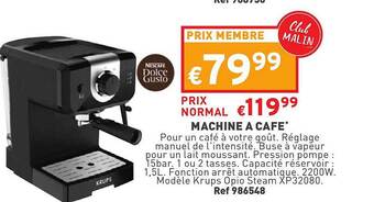 Trafic Machine à Café offre