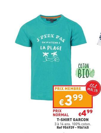 Trafic T-shirt Garçon offre