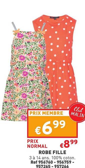 Trafic Robe Fille offre
