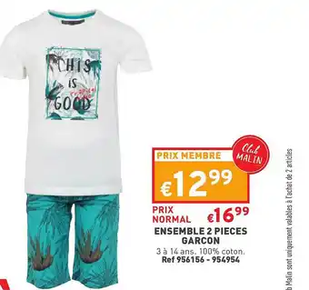 Trafic Ensemble 2 Pièces Garçon offre