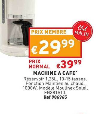 Trafic Machine à Café offre