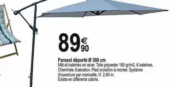 Parasol Déporté ø 300 Cm