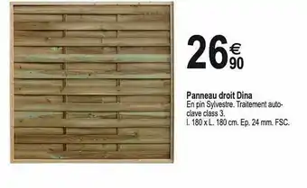 Tridôme Panneau Droit Dina offre