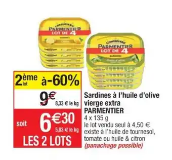 Cora x Carrefour Sardines à l'huile vierge extra offre