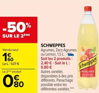 Carrefour Schweppes offre