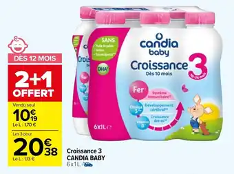 Carrefour CANDIA BABY croissance 3 offre