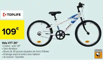 Carrefour Vélo VTT 20" offre