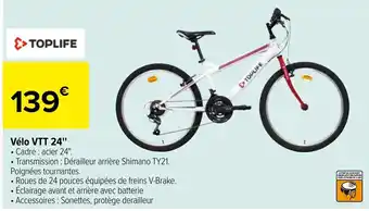 Promo Velo VTT 24 chez Carrefour