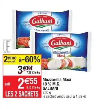 Cora x Carrefour Mozzarella Maxi offre
