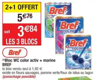 Cora x Carrefour Bloc WC color activ + marine offre