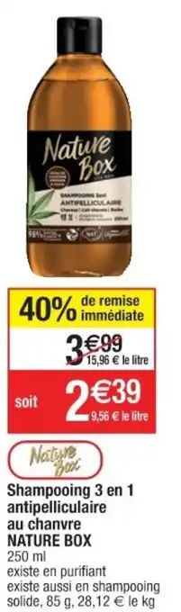 Shampooing 3 en 1 antipelliculaire au chanvre